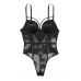 Мереживний боді з подвійним пушап Victoria’s Secret Bombshell Fishnet Floral Teddy, Чорний