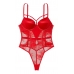 Мереживний боді з подвійним пушап Victoria’s Secret Bombshell Fishnet Floral Teddy, Червоний