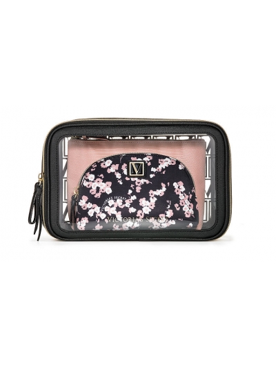 Косметичка 3 в 1 Victoria's Secret Beauty Bag Trio, Flowers