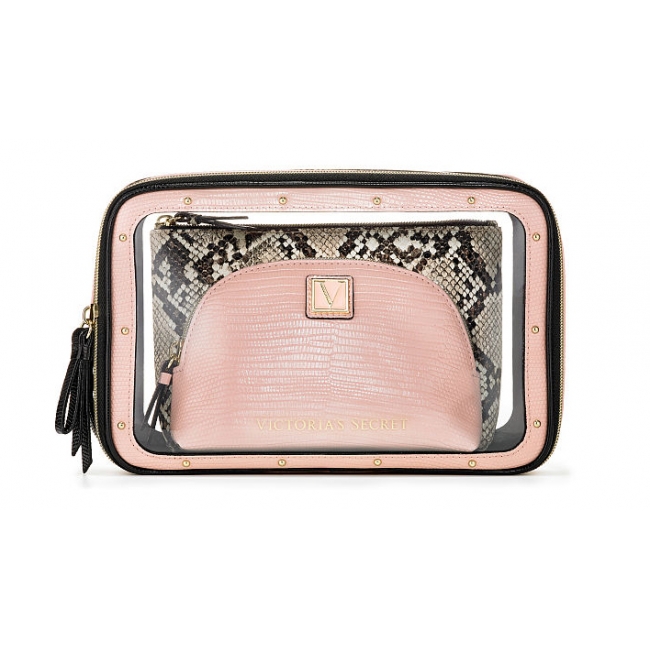 Косметичка 3 в 1 Victoria's Secret Beauty Bag Trio, Peach