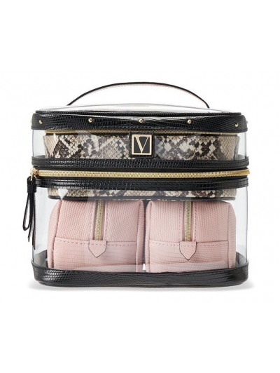 Косметичка 4-в-1 Victoria's Secret Beauty Bag, Peach Piton