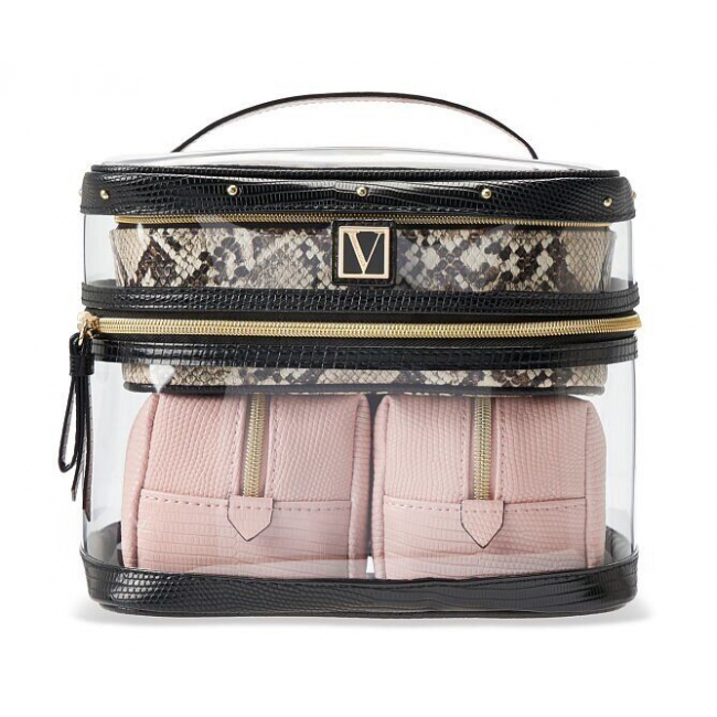 Косметичка 4-в-1 Victoria's Secret Beauty Bag, Peach Piton