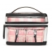 Косметичка 4-в-1 Victoria's Secret Beauty Bag, оригінальна рожева смужка з логотипом