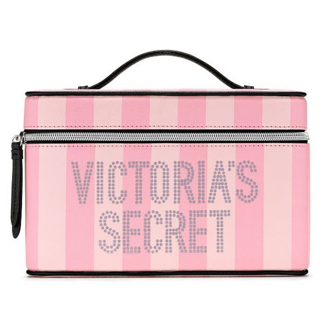 Косметичка-кейс Victoria's Secret Case, Pink Stripe Logo
