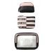 Косметичка 3 в 1 Victoria's Secret Beauty Bag Trio, Logo Black and Pink Stripe