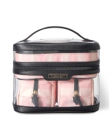 Косметичка в Рожеву Смужку 4-в-1 Victoria Secret Beauty Bag, Pink Stripe. New!