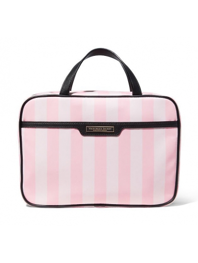 Косметичка Кейс в Смужку Victoria's Secret Cosmetic Travel Case, Pink Stripe