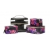 Косметичка 4-в-1 Victoria's Secret Beauty Bag, чорна з квітковим принтом