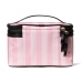 Косметичка-кейс в Смужку Victoria's Secret Express Train Case, Pink Stripe Logo