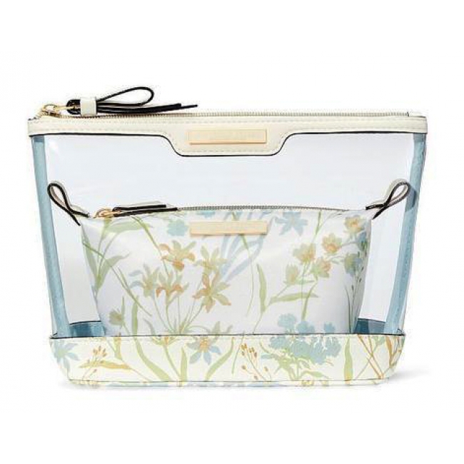 Косметичка 2 в 1 Victoria's Secret Beauty Bag Duo, Ivory Bouquet
