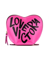 Косметичка Victoria's Secret Glitter Mesh Heart Beauty Bag
