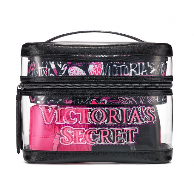 Косметичка 4-в-1 Victoria's Secret Patch Weekender Beauty Bag