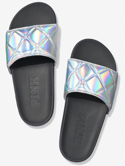 Пляжні сланці SINGLE STRAP SLIDE від PINKв кольорі хамелеон