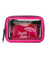 Косметичка 3 в 1 Victoria's Secret Graphic Beach Backstage Nested Trio