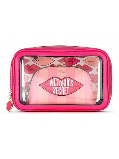Косметичка 3 в 1 Graphic Lips Backstage Nested Trio