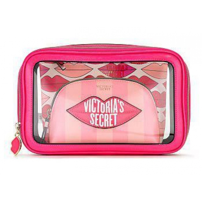 Косметичка 3 в 1 Graphic Lips Backstage Nested Trio