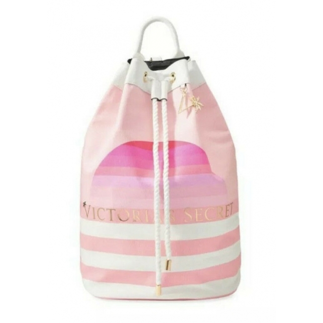 Рюкзак У Смужку Victoria's Secret Canva Backpack