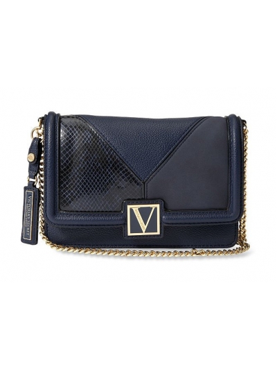 Сумка кросбоді Victoria's Secret The Victoria Medium Shoulder Bag, Темно-синя