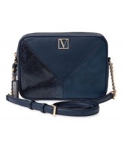Сумка Victoria Secret The Victoria Top-Zip Crossbody, Темно-синя