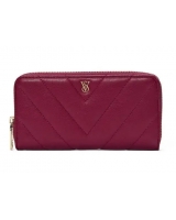 Гаманець Victoria's Secret Large Wallet with Zip, Бордовий