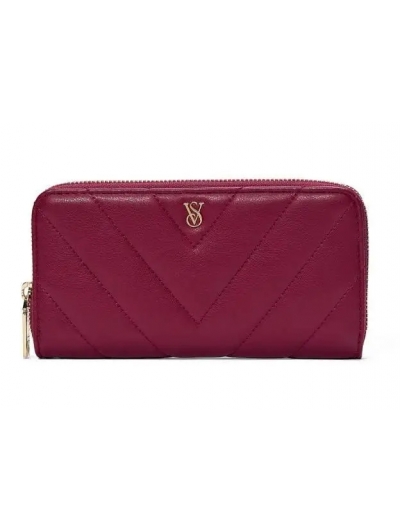 Гаманець Victoria's Secret Large Wallet with Zip, Бордовий