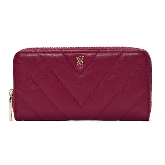 Гаманець Victoria's Secret Large Wallet with Zip, Бордовий