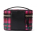 Косметичка-кейс в Клітинку Victoria's Secret Mini Express Train Case, Bright Tartan
