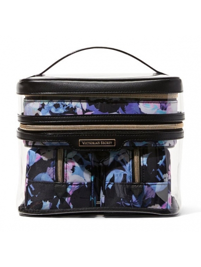 Косметичка 4-в-1 Victoria's Secret Beauty Bag, Floral Noir (квітковий нуар)