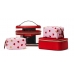 Косметичка 4-в-1 Victoria Secret Beauty Bag, Червоні серця