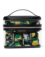 Косметичка 4-в-1 Victoria's Secret Beauty Bag, Чорна з лимонами