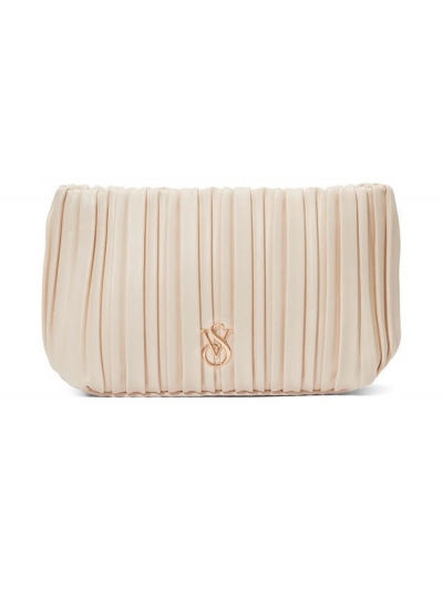 Косметичка Victoria's Secret Pleated Pouch, Кремова