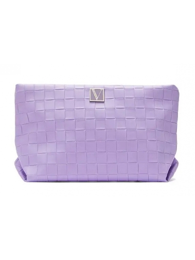 Косметичка Victoria's Secret Sequin Cosmetic Clutch, Lilac Woven