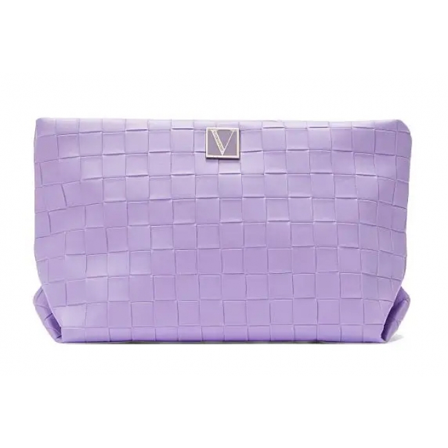 Косметичка Victoria's Secret Sequin Cosmetic Clutch, Lilac Woven