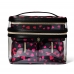 Косметичка 4-в-1 Victoria's Secret Beauty Bag, Чорна з серцями