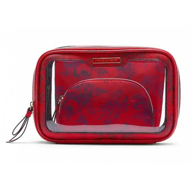 Косметичка 3 в 1 Victoria's Secret Beauty-To-Go Bag Trio, Червона