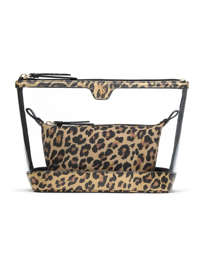 Косметичка 2 в 1 Victoria's Secret Beauty Bag Duo, Леопардова