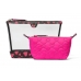Косметичка 2 в 1 Victoria's Secret Beauty Bag Duo, Чорна з сердечками