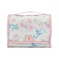 Косметичка Victoria's Secret Packable Makeup Bag, Біла з квітами