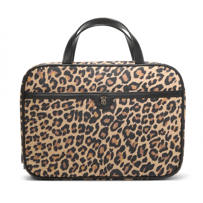 Дорожня Косметичка Кейс Victoria's Secret Travel Case, Леопардовий