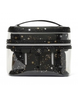 Косметичка 4-в-1 Victoria's Secret Beauty Bag, Чорна з зірками