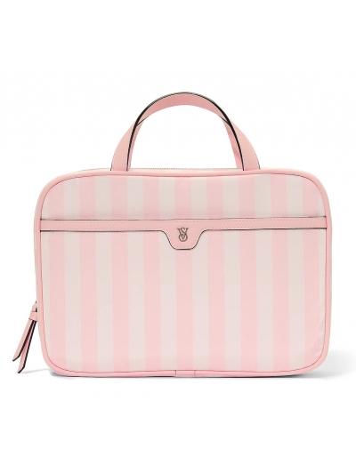 Косметичка Кейс у Рожеву Смужку Victoria's Secret Cosmetic Travel Toiletry Bag, Heritage Stripe
