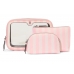 Косметичка у Рожеву Смужку 3 в 1 Victoria's Secret Beauty-To-Go Bag Trio, Heritage Stripe