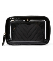 Косметичка 3 в 1 Victoria's Secret Beauty-To-Go Bag Trio, Чорна V-Quilt
