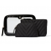 Косметичка 3 в 1 Victoria's Secret Beauty-To-Go Bag Trio, Чорна V-Quilt