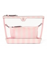 Косметичка в Рожеву Смужку 2 в 1 Victoria's Secret Beauty Bag Duo, Heritage Stripe