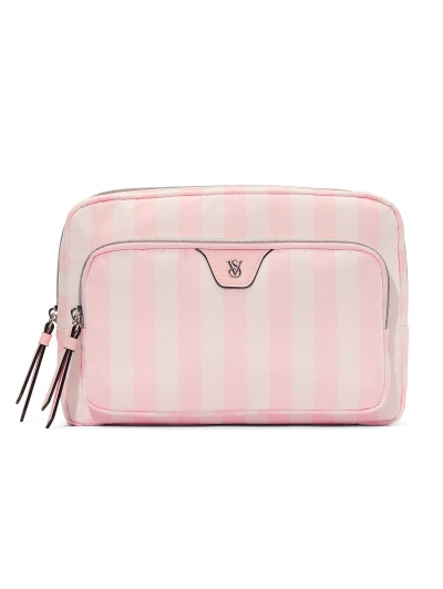 Косметичка у Рожеву Смужку Victoria's Secret Glam Bag, Heritage Stripe