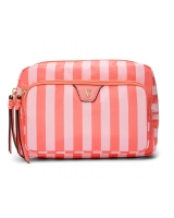 Косметичка у Рожеву Смужку Victoria's Secret Glam Bag, Помаранчева Смужка