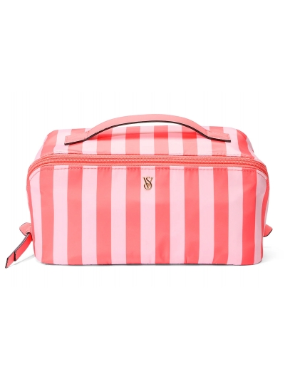 Косметичка Victoria's Secret 3-Piece Packable Travel Set, Помаранчева смужка