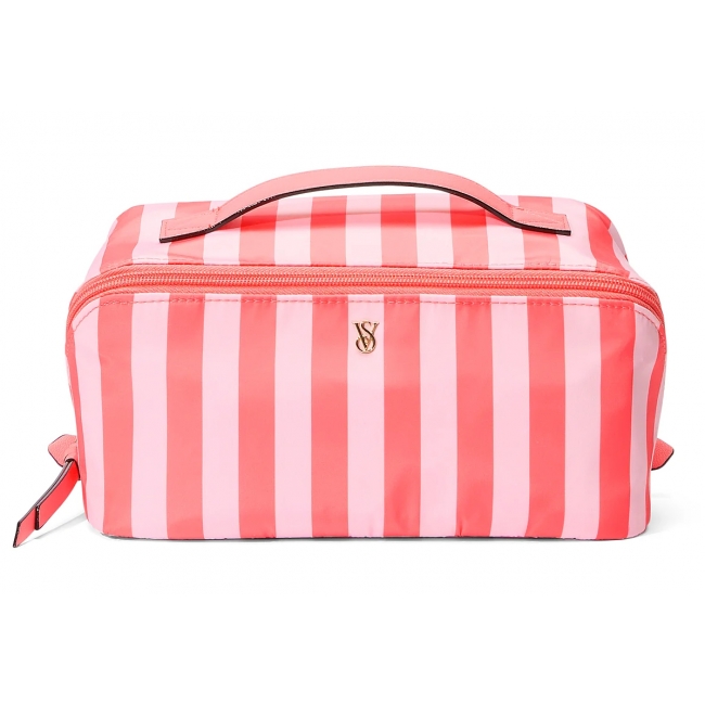 Косметичка Victoria's Secret 3-Piece Packable Travel Set, Помаранчева смужка