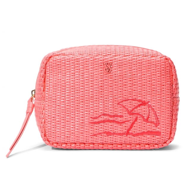 Косметичка Victoria's Secret Glam Bag, Coral Straw